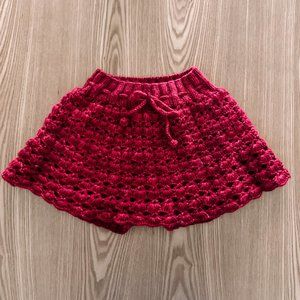 Misha & Puff Crochet Skating Skirt in Berry sz 5/6